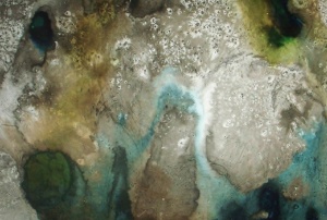 Melt Water Series 1Frozen Ink on paper24 x 36.5 cm 2012 sold