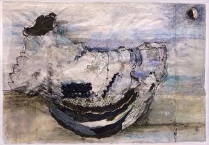 Ardfern Oyster Shell 107 x 76 cm mixed media on paper 1994