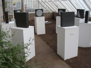 Many moons circleKilmartin slate and plinths6 x (40 x 40 x 10 cm)