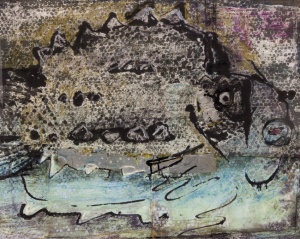  Lump Fish  101 x 85 cm  mixed media on paper 1980 
