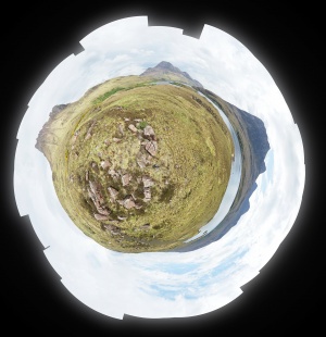 Stac Pollaidh 22 May 2017Stereoscopic  projection 