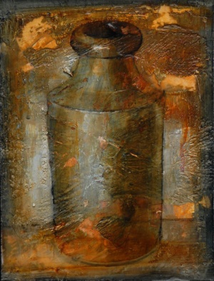 BottleOil, wax and acrylic21 x 16cm2010