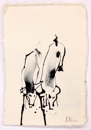 Winter Piglets 1Ink on paper22 x 15 cm 2013